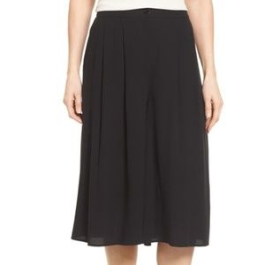 Eileen Fisher Pleated Silk Culottes